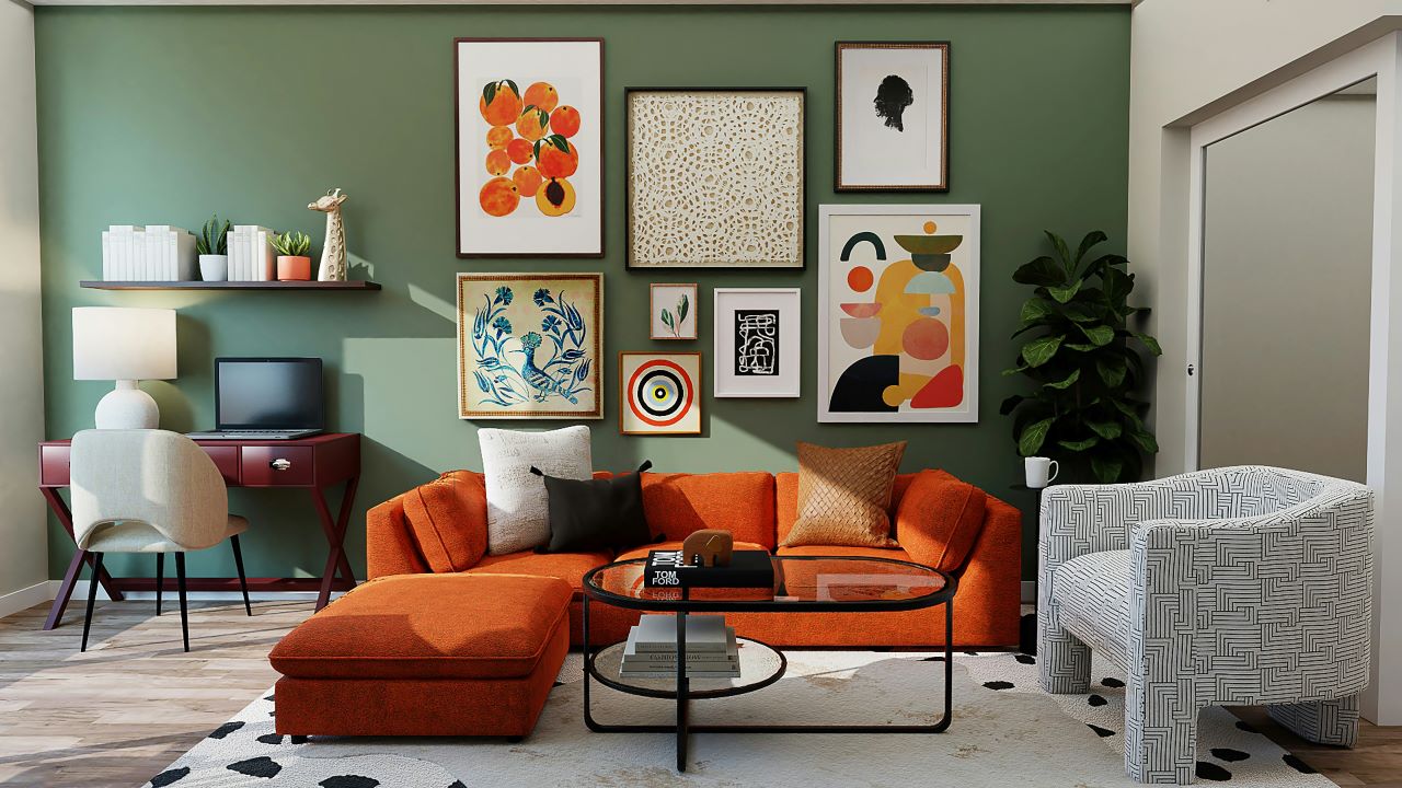 Create a captivating gallery wall to showcase your artwork and style.