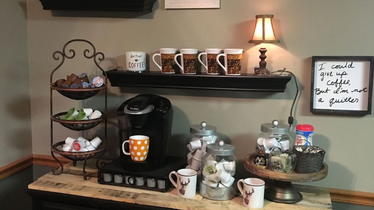 Coffee corner for Dad