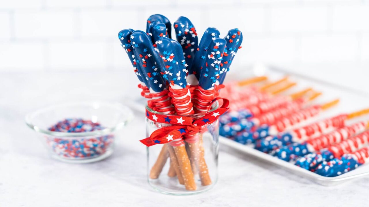 Firecracker Pretzel Rods