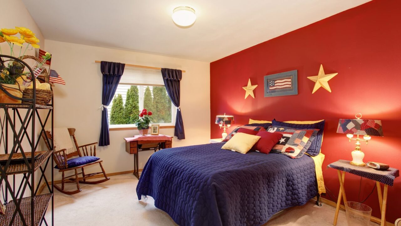 USA themed bedroom