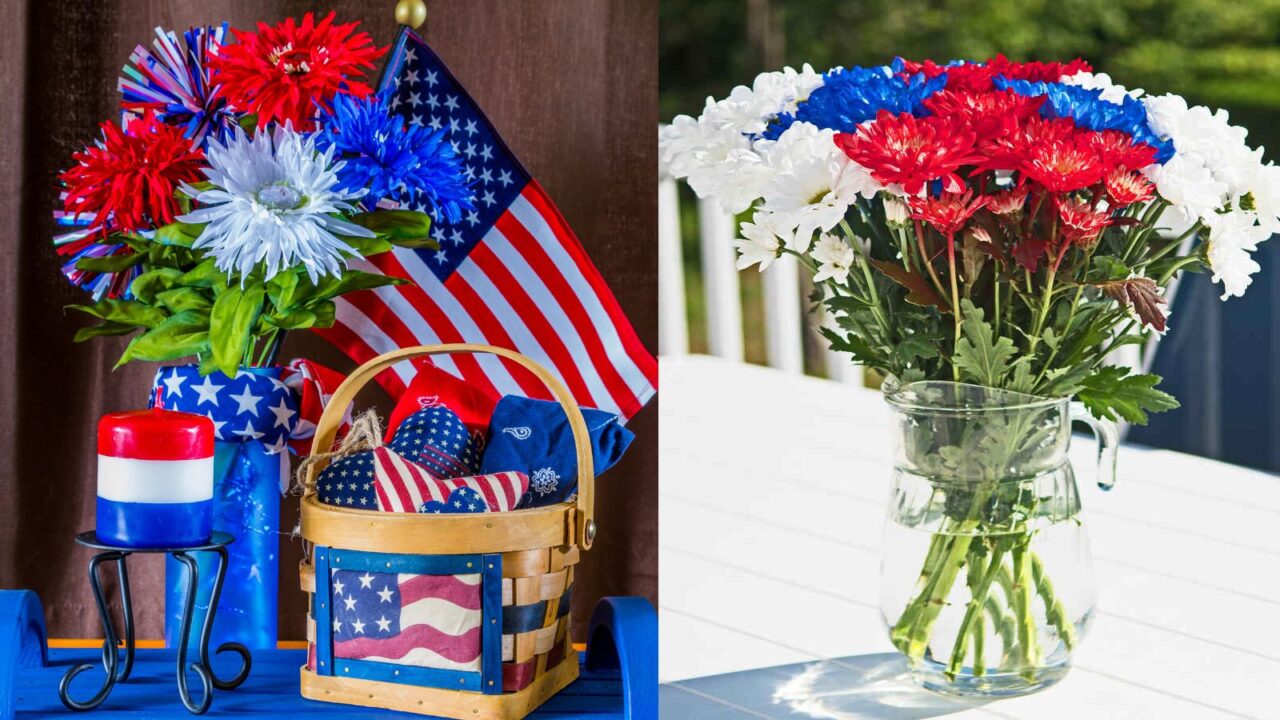 4th of july workspace decor