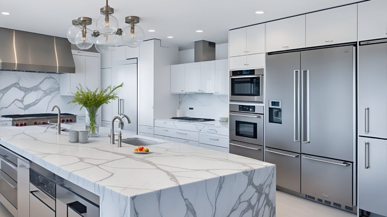 Light colored themed kitchen