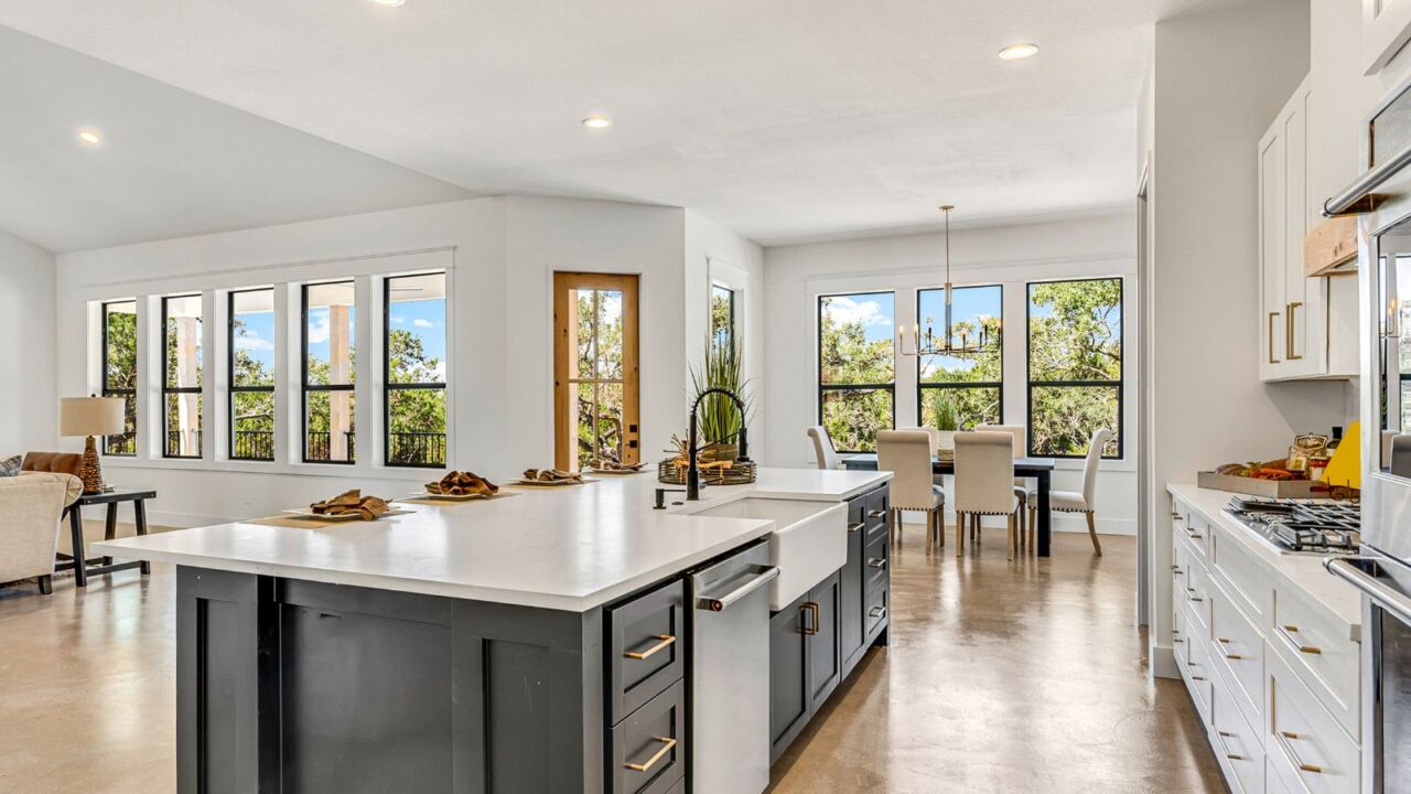 Natural light in kitchen