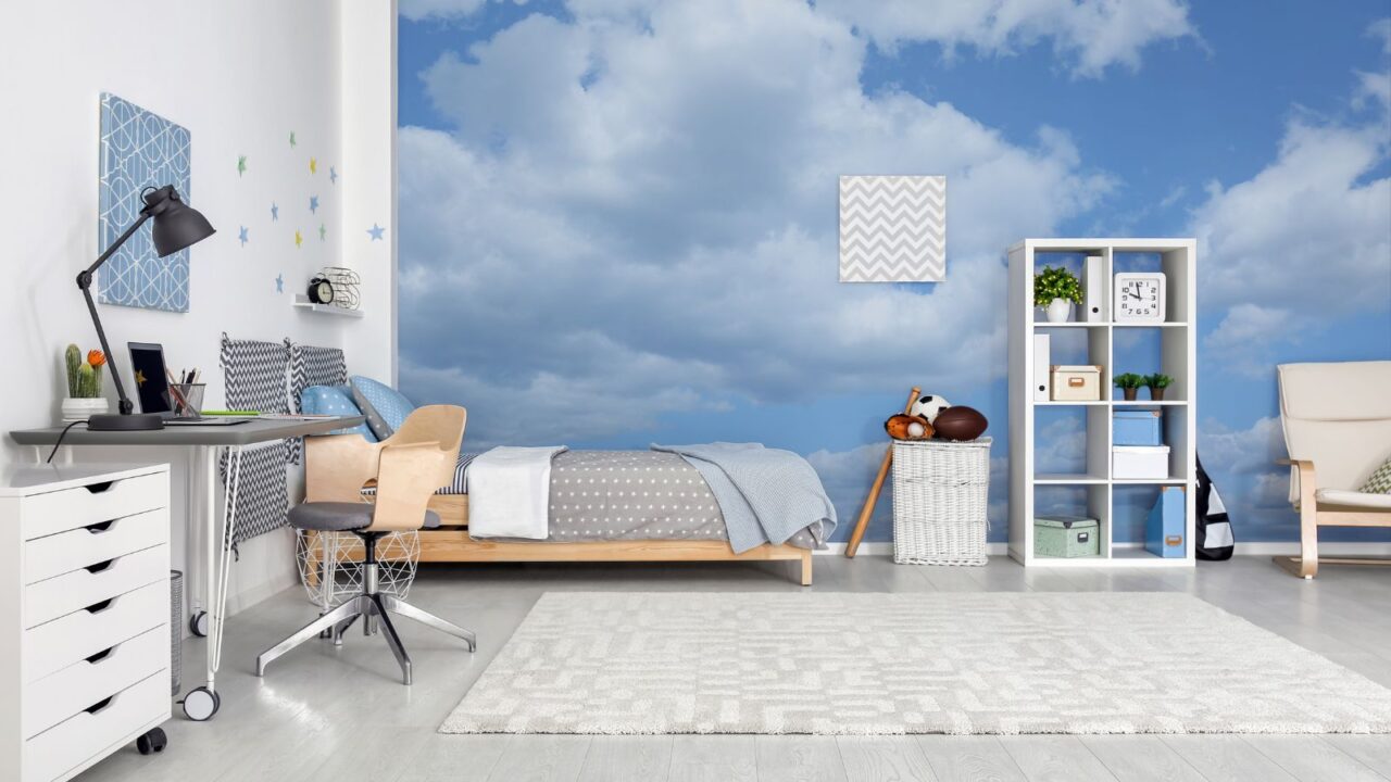 Sky patterned wall