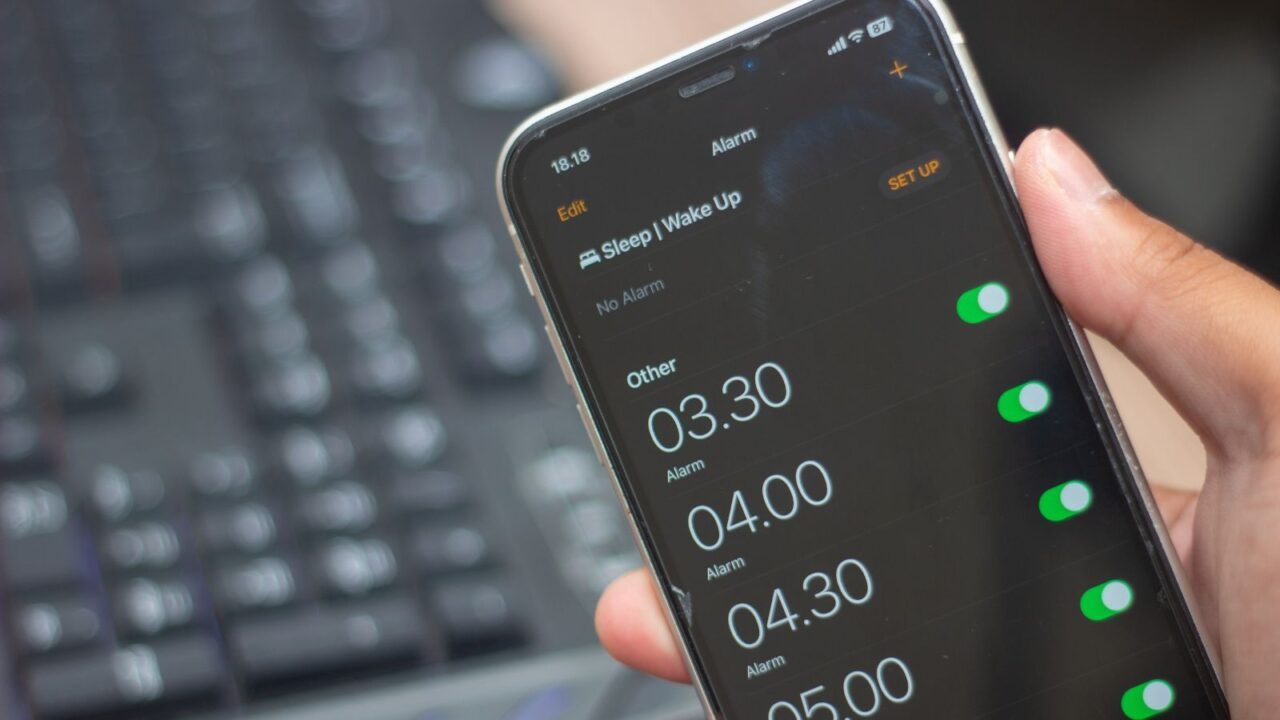 Alarm to help you follow your schedule