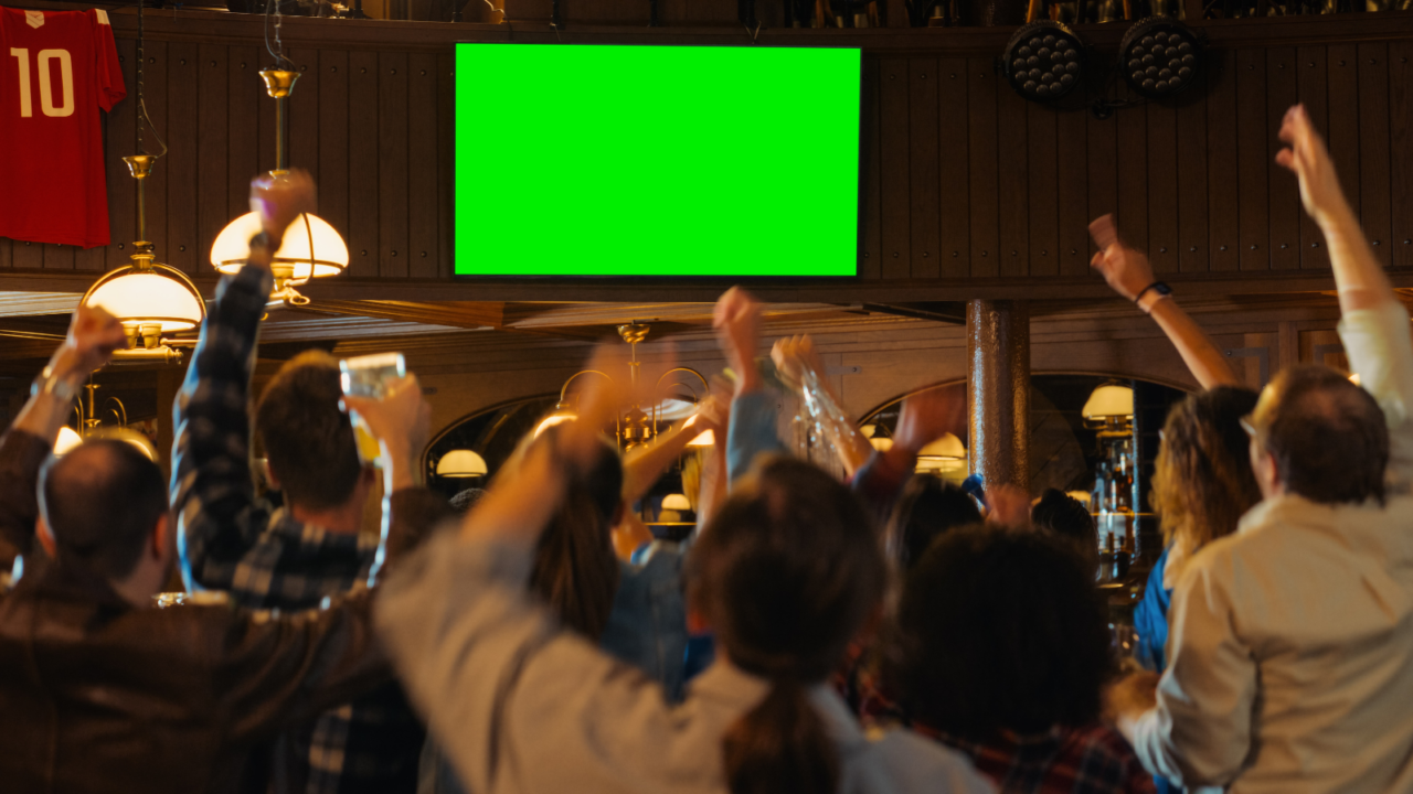 group of friends watching MLB All-Star game