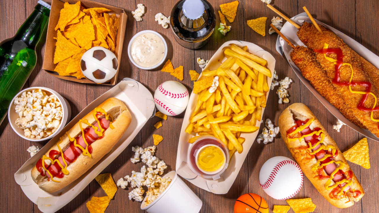 Baseball delicious snacks