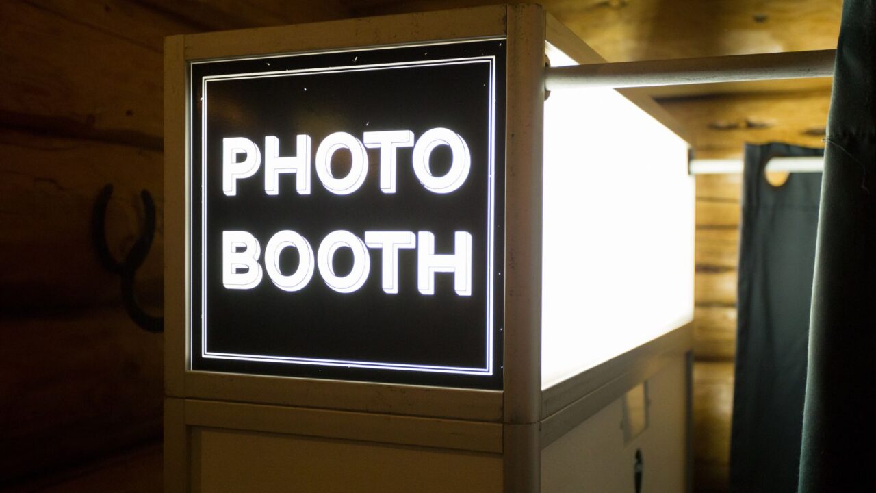 Beach photobooth