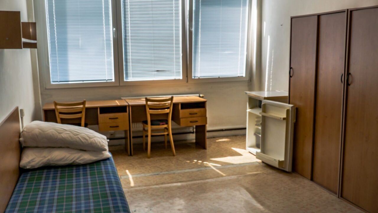 Small dorm room