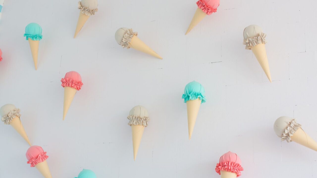 Icecreams on wall