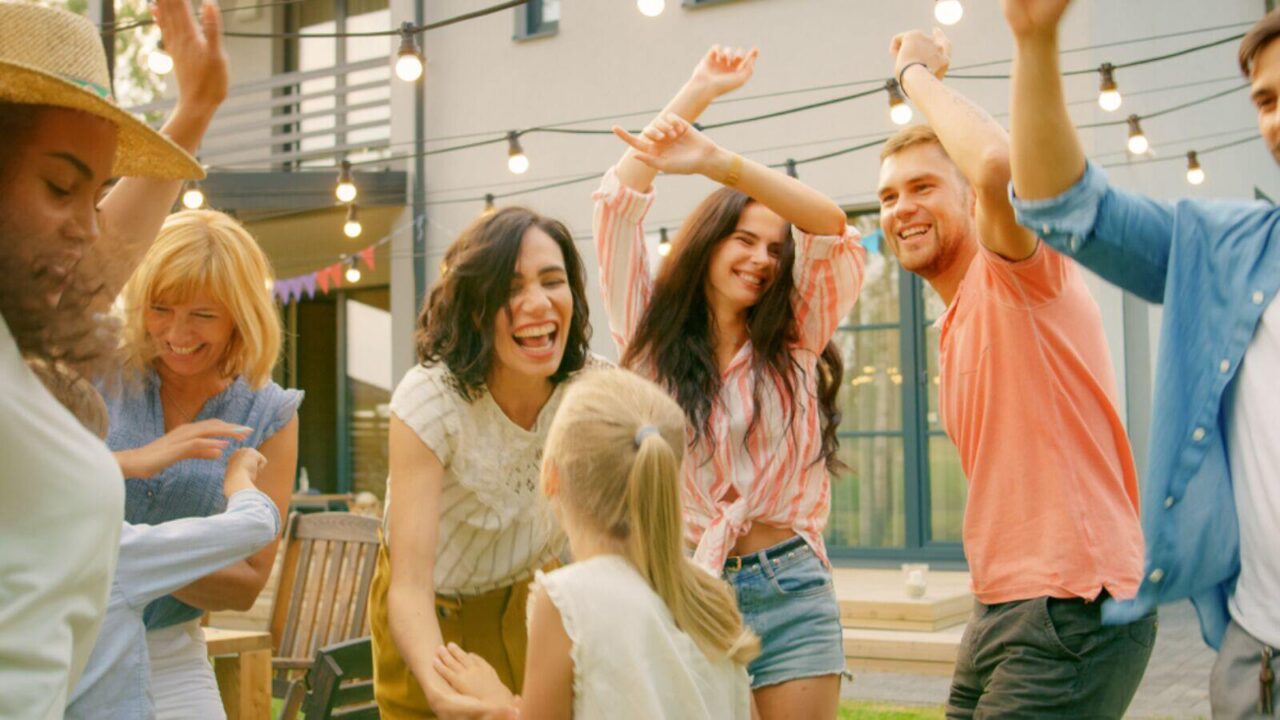 People dancing and having fun