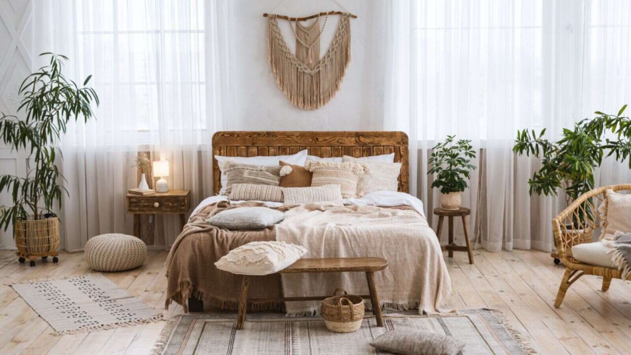 A bedroom with a serene vibe