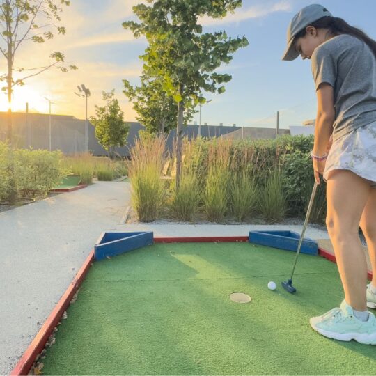 Setting Up an Outdoor Mini Golf Course for Fun