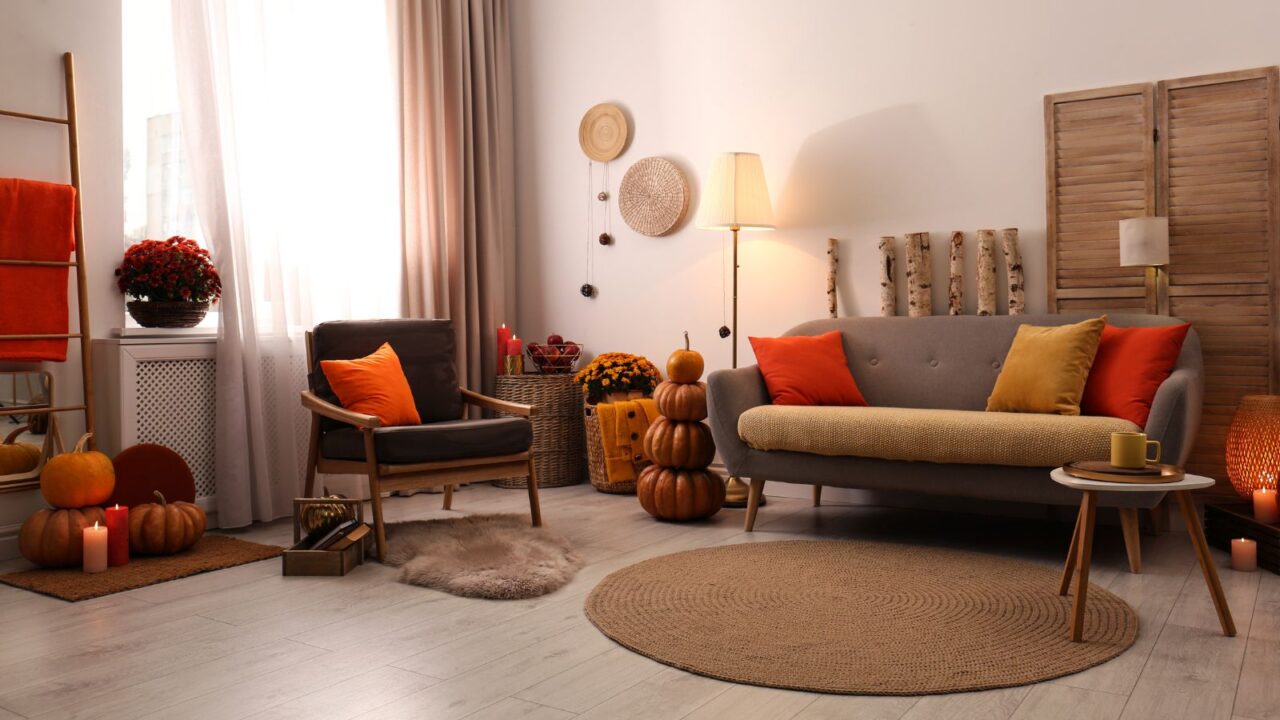 Fall theme living romm