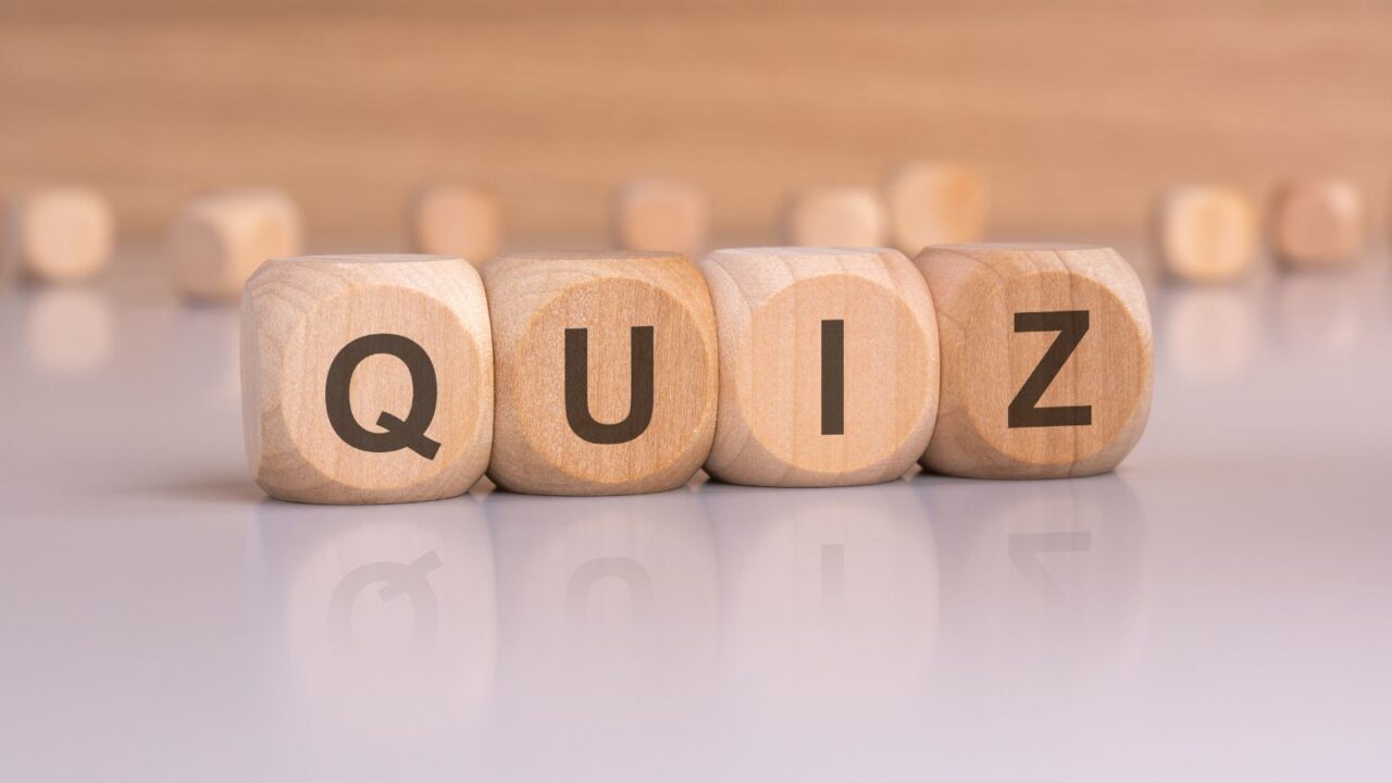 Wooden dice spelling QUIZ