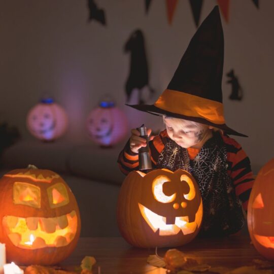 Set Up a Halloween-Themed Play Area in the Basement