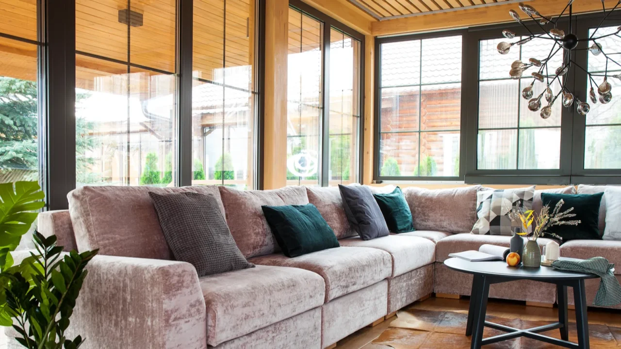 interior in a living room in private house