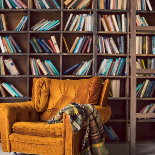 Turn Tight Corners into a Retro-Style Reading Nook