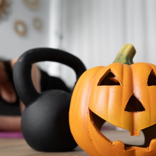 Turn Your Living Room Into a Cozy Fall Workout Space