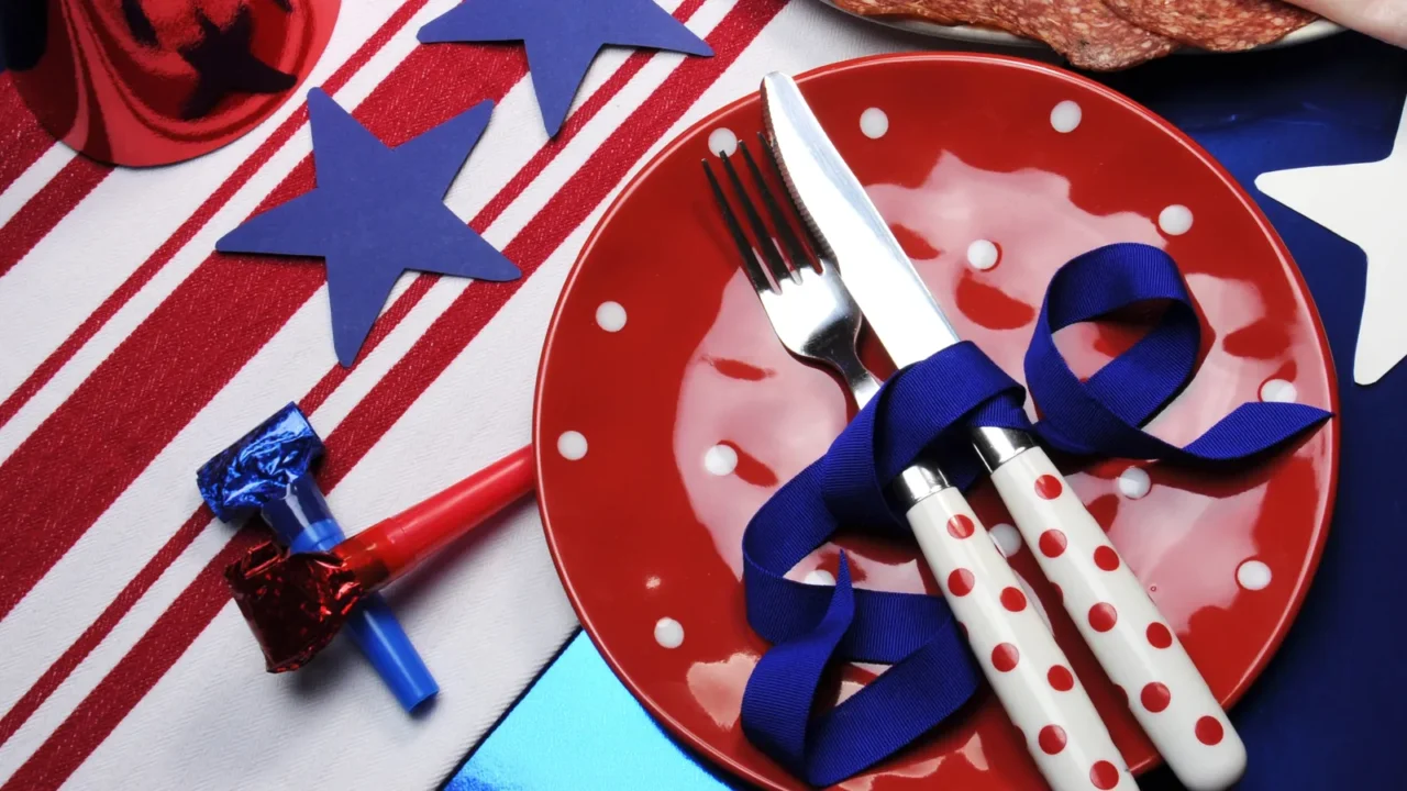 Party Table with Party Food Platter