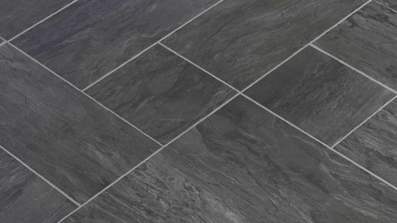 Slate stone texture vinyl floor tiles