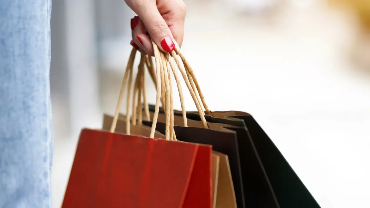 Women shopping in the mall