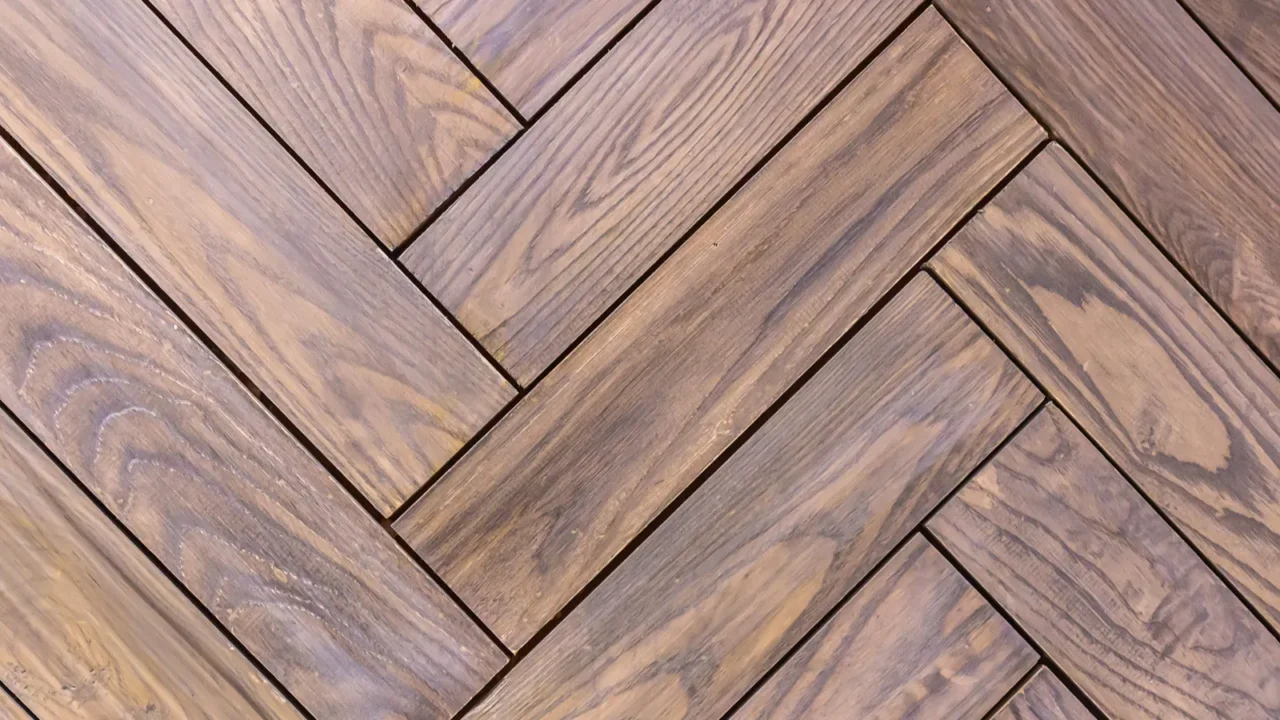 Wood floor background pattern texture is overlapping notches