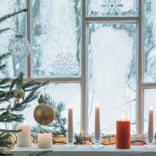 Decorate Window Sills with Mini Holiday Scenes