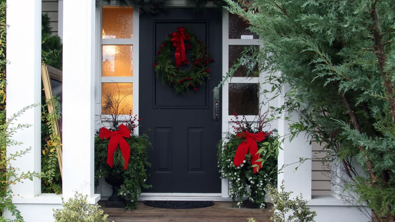 christmas front door