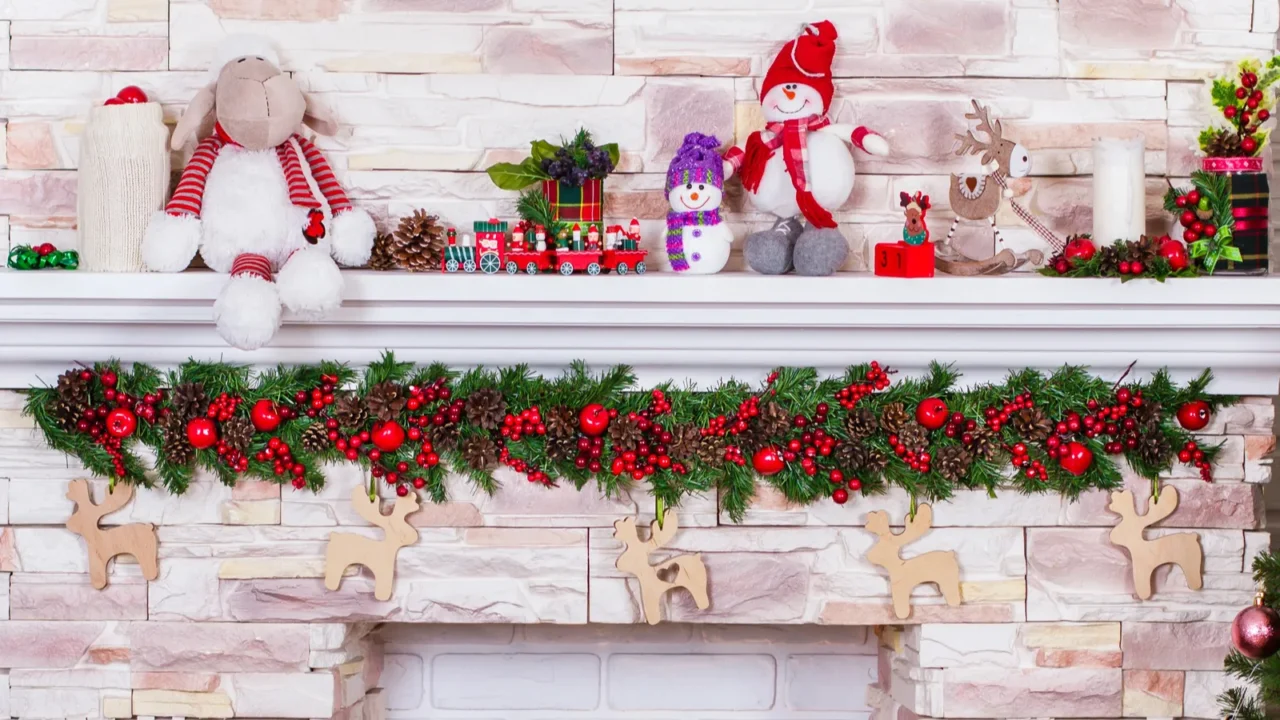 christmas interior of the house