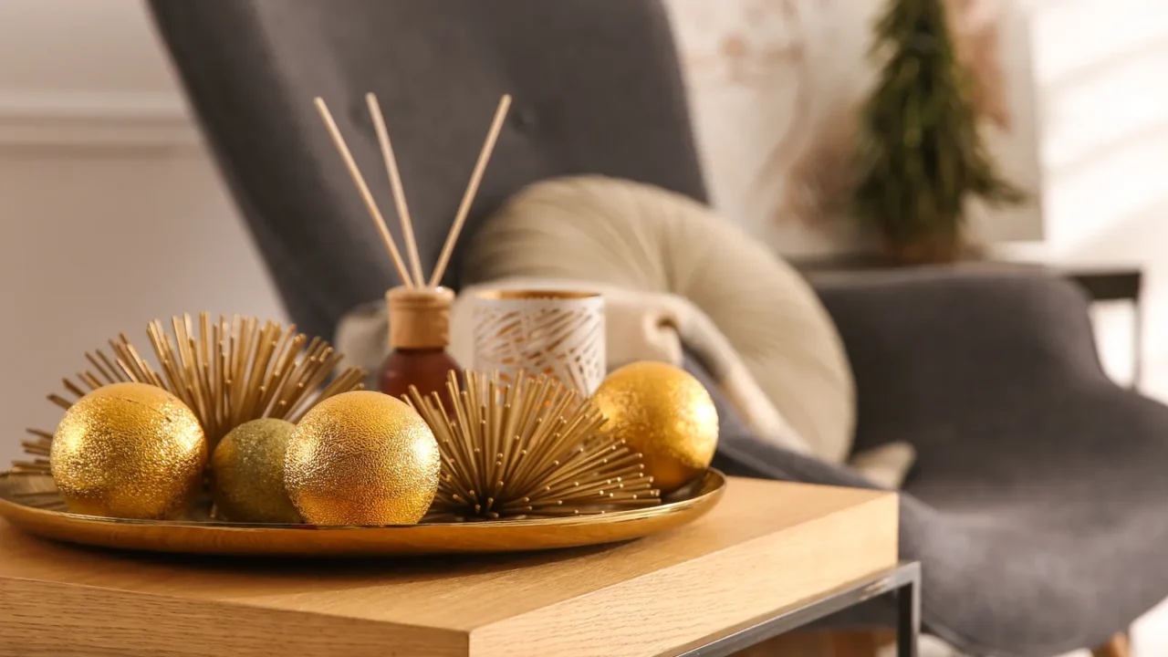 elegant christmas decor on table indoors interior design