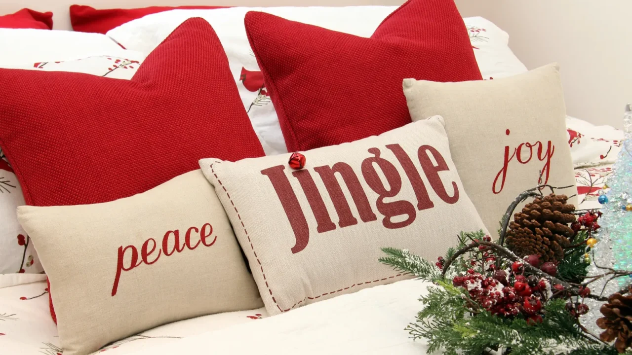 christmas bedroom cushions