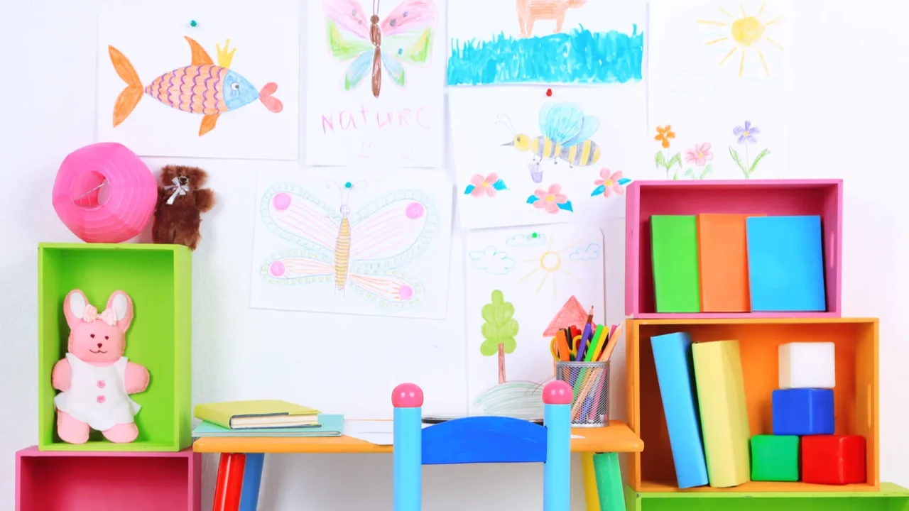 interior of classroom at school