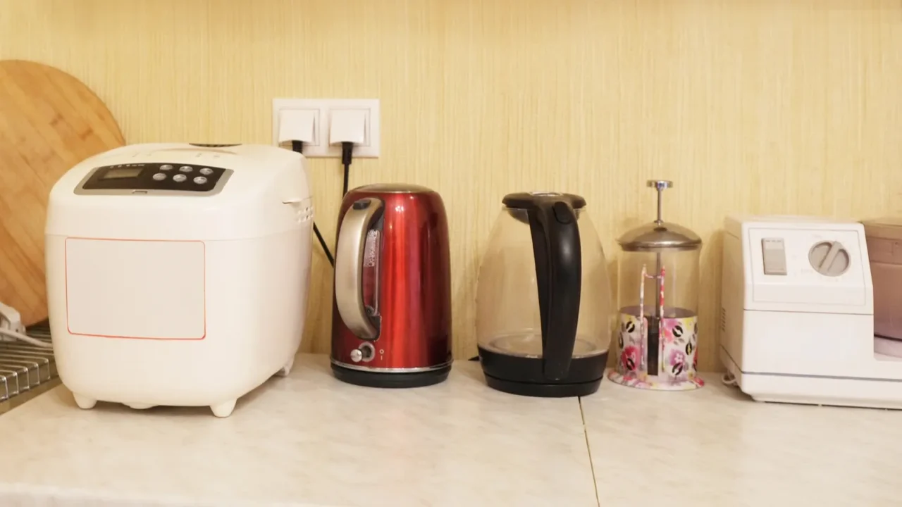 kitchen appliances on the table