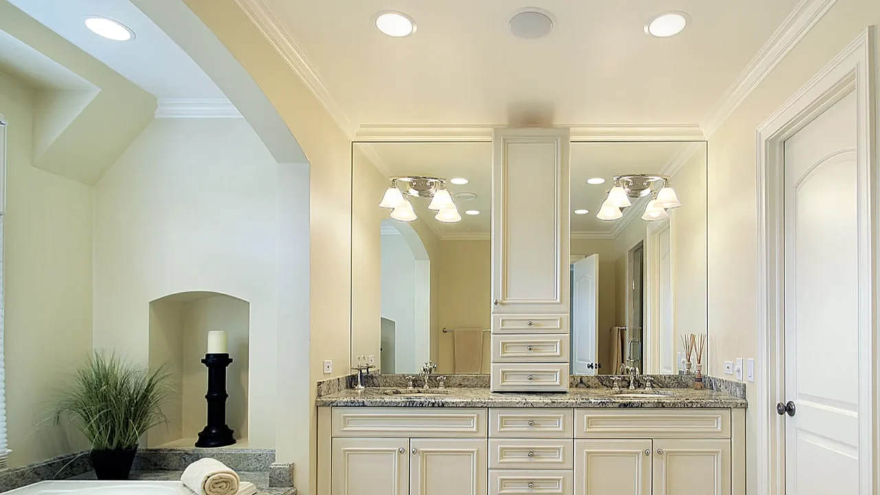 master bath in new construction home