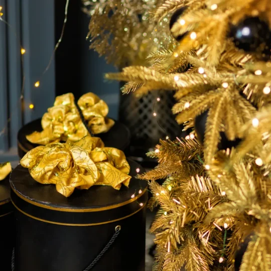 Black and Gold Accents for Your New Year Decor