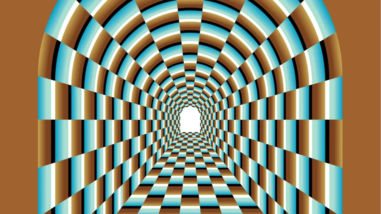 abstract tunnel illusion