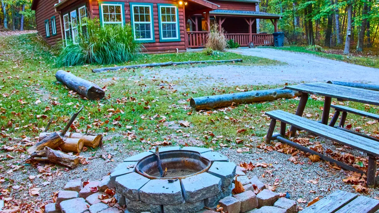 experience autumn tranquility at a rustic cabin in hocking hills