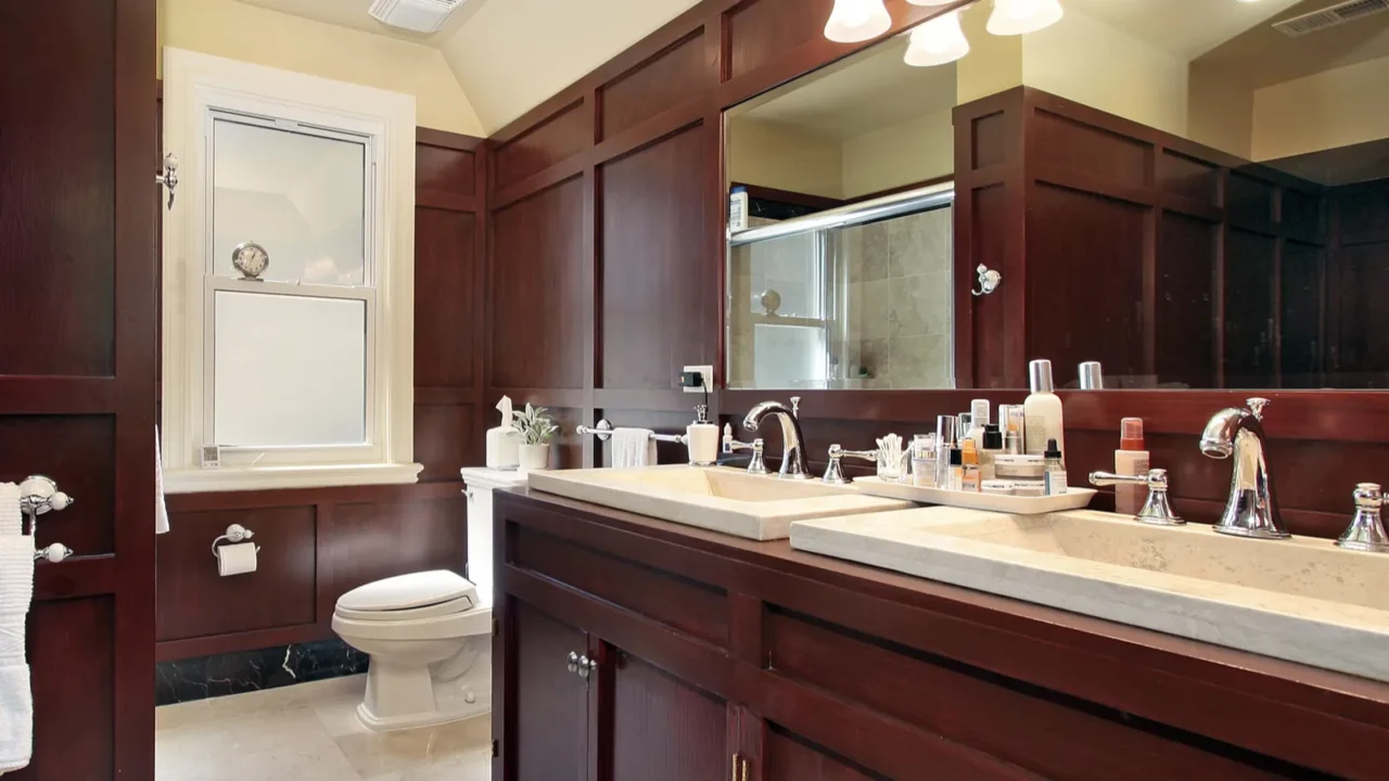 master bath in luxury home