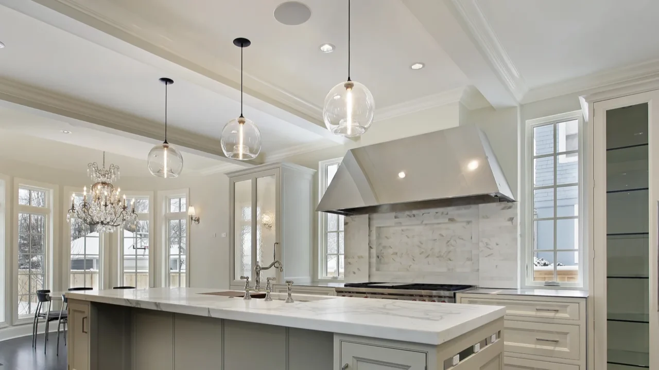 modern kitchen in new construction home