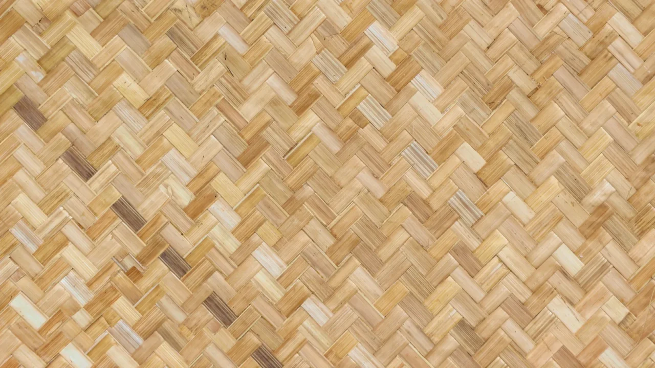 natural weaving bamboo rattan texture wall background