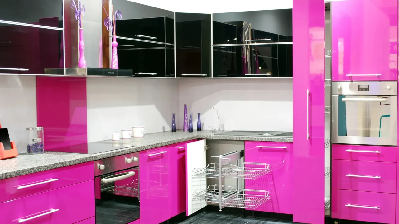 pink kitchen