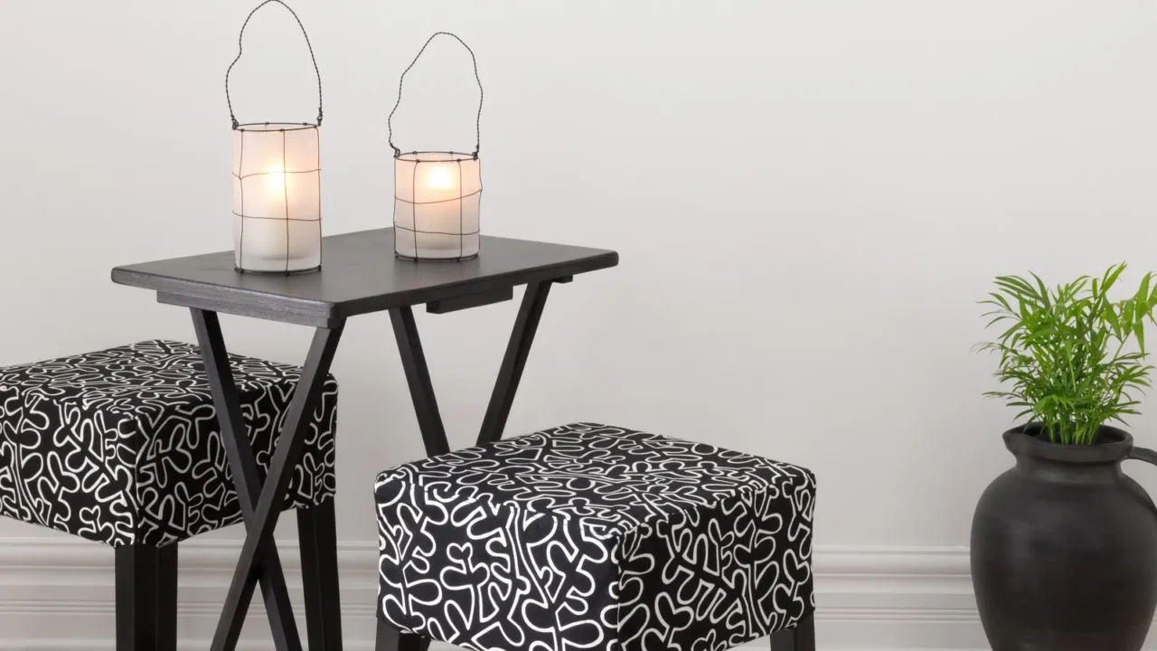 table for two decorated with lanterns