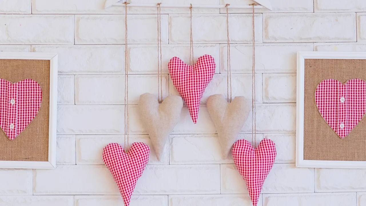 handmade decoration fabric hearts