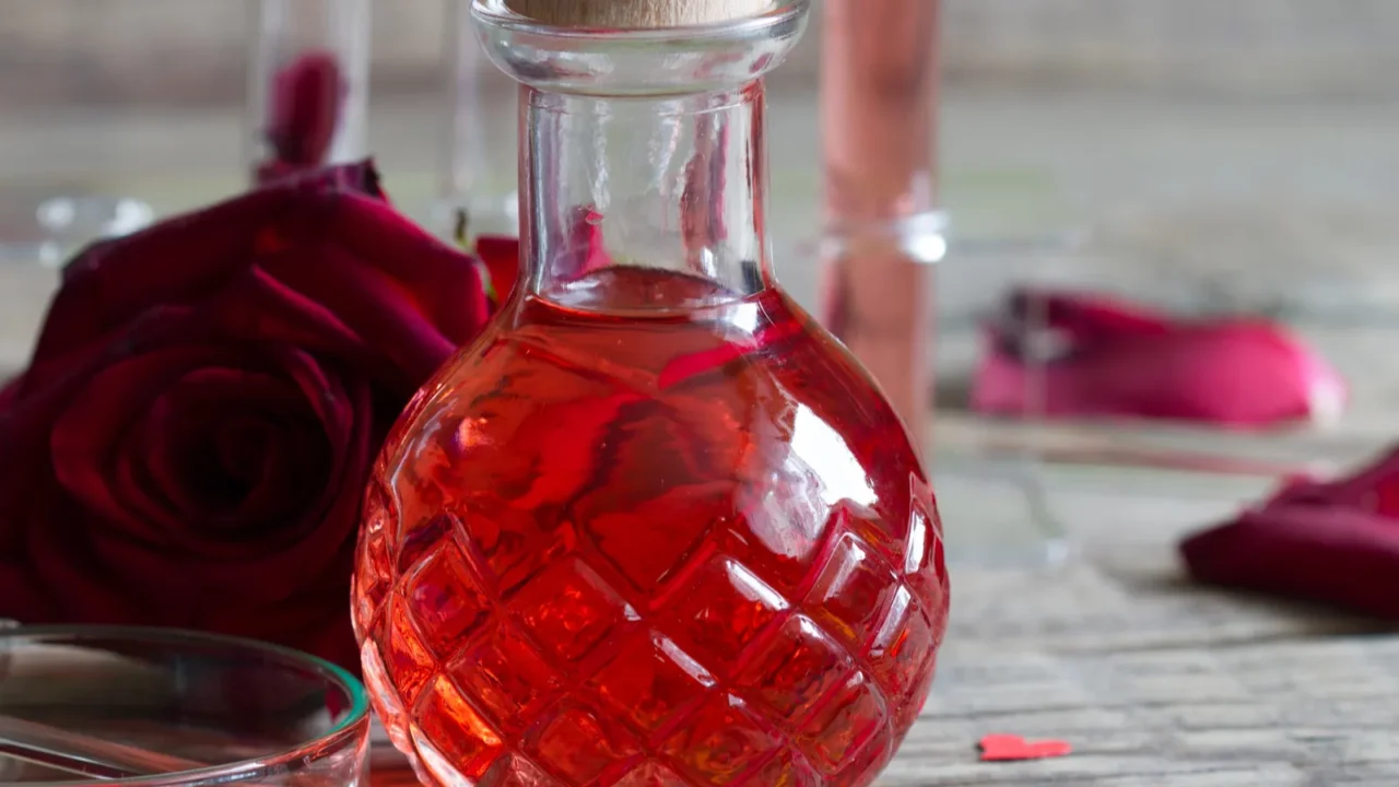 love potion magic elixir alchemy valentines day concept