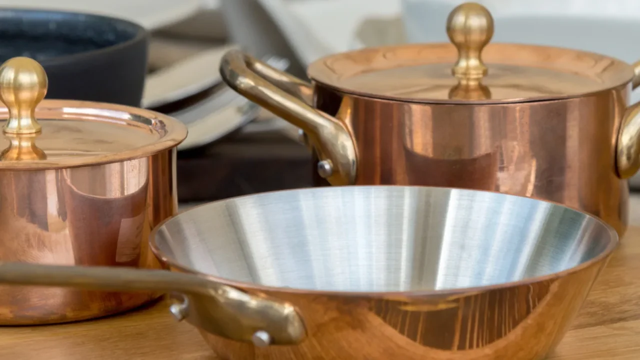 new copper cookware  pots and pans