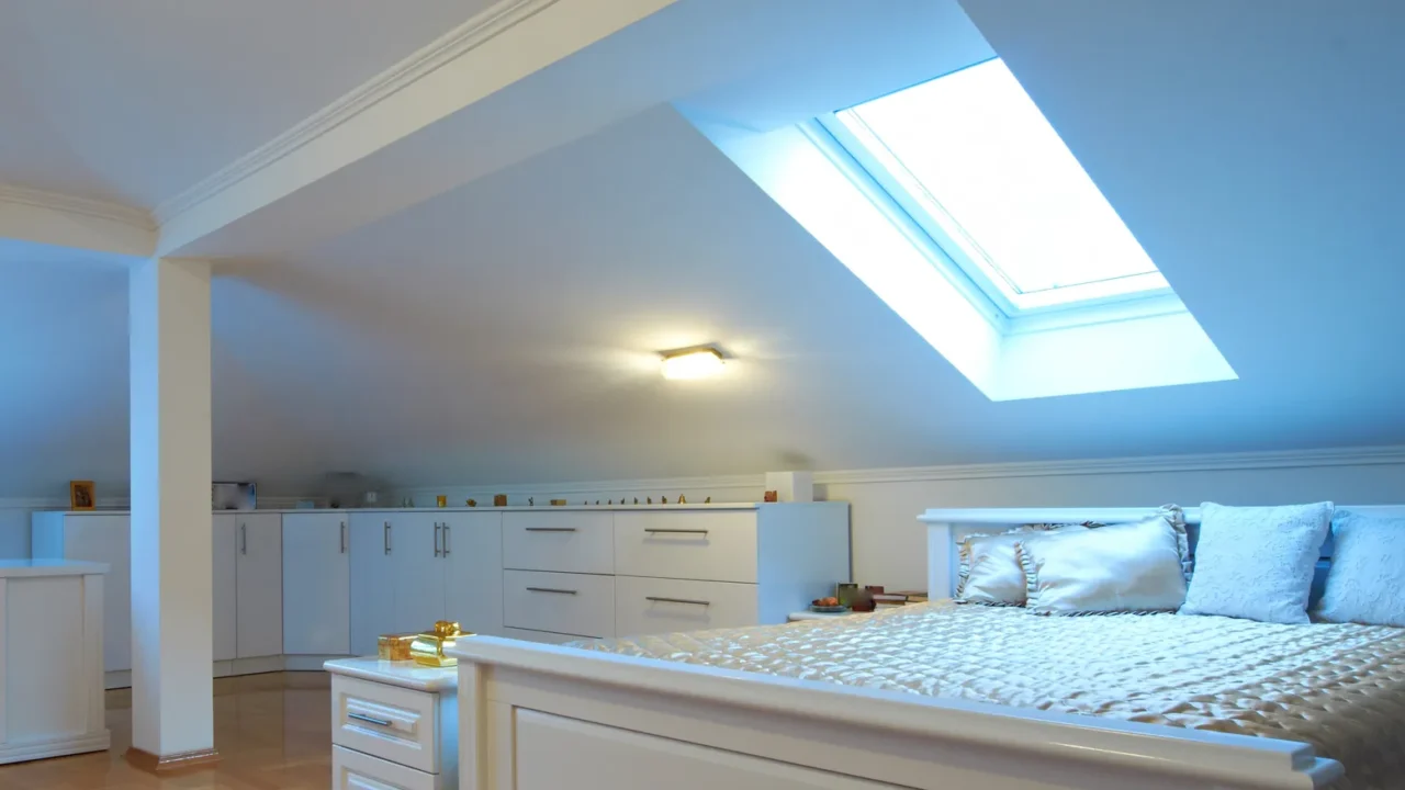 white bedroom interior