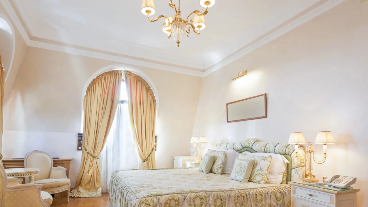 elegant vintage bedroom interior