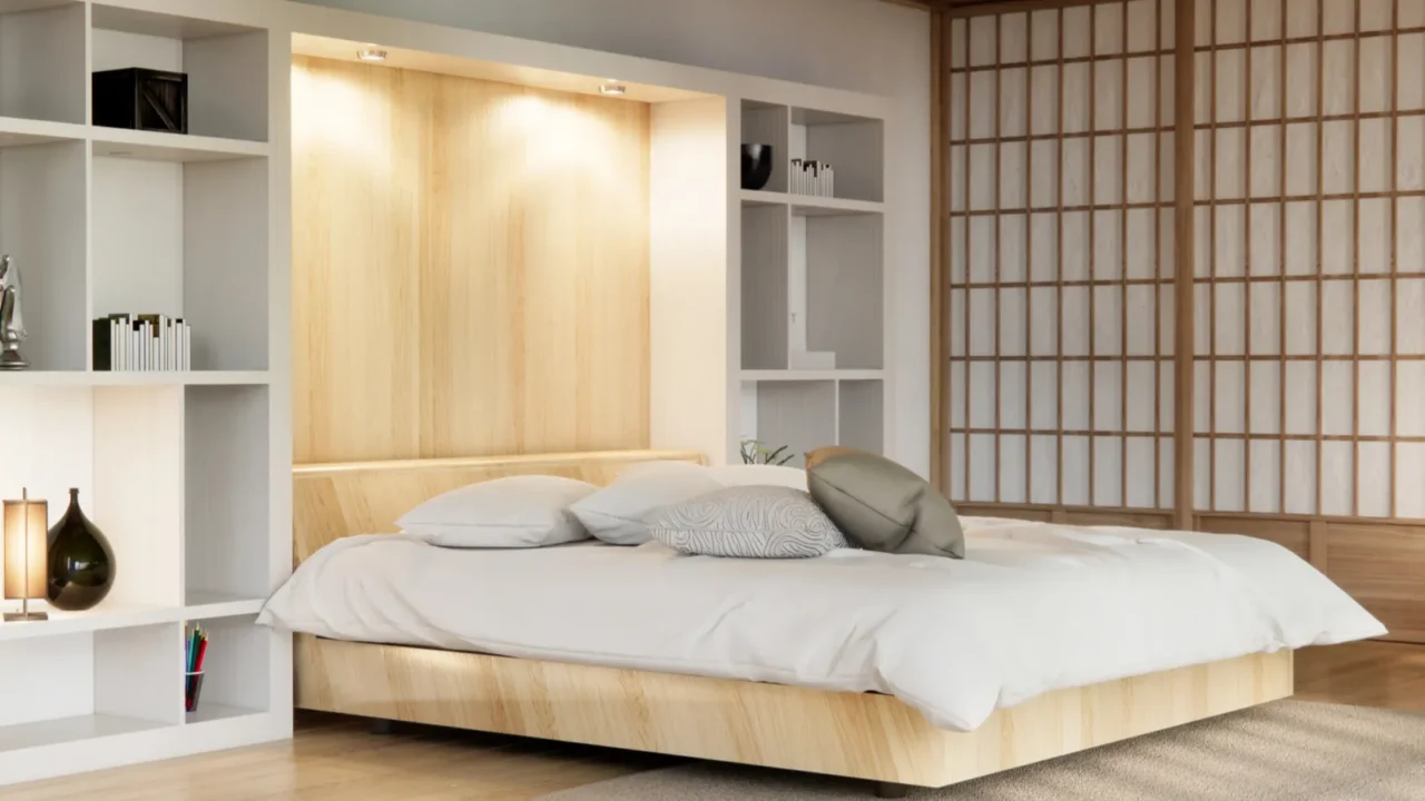 modern bedroom interior design with decoration room japan