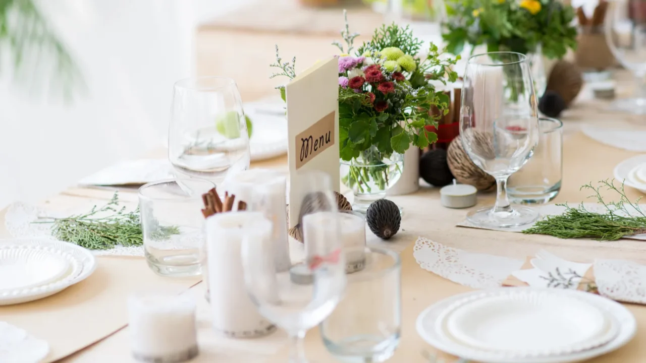 beautiful table setting